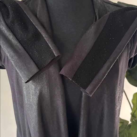 ZARA LONG BLACK JACKET WATERFALL OPENING - Picture 8 of 16